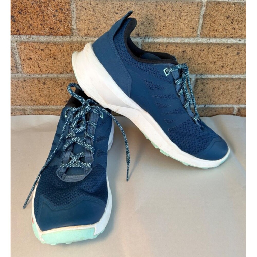 Salomon Patrol Trail Running Shoes Womens Size 9 Blue Low Top Lace Up 416776
